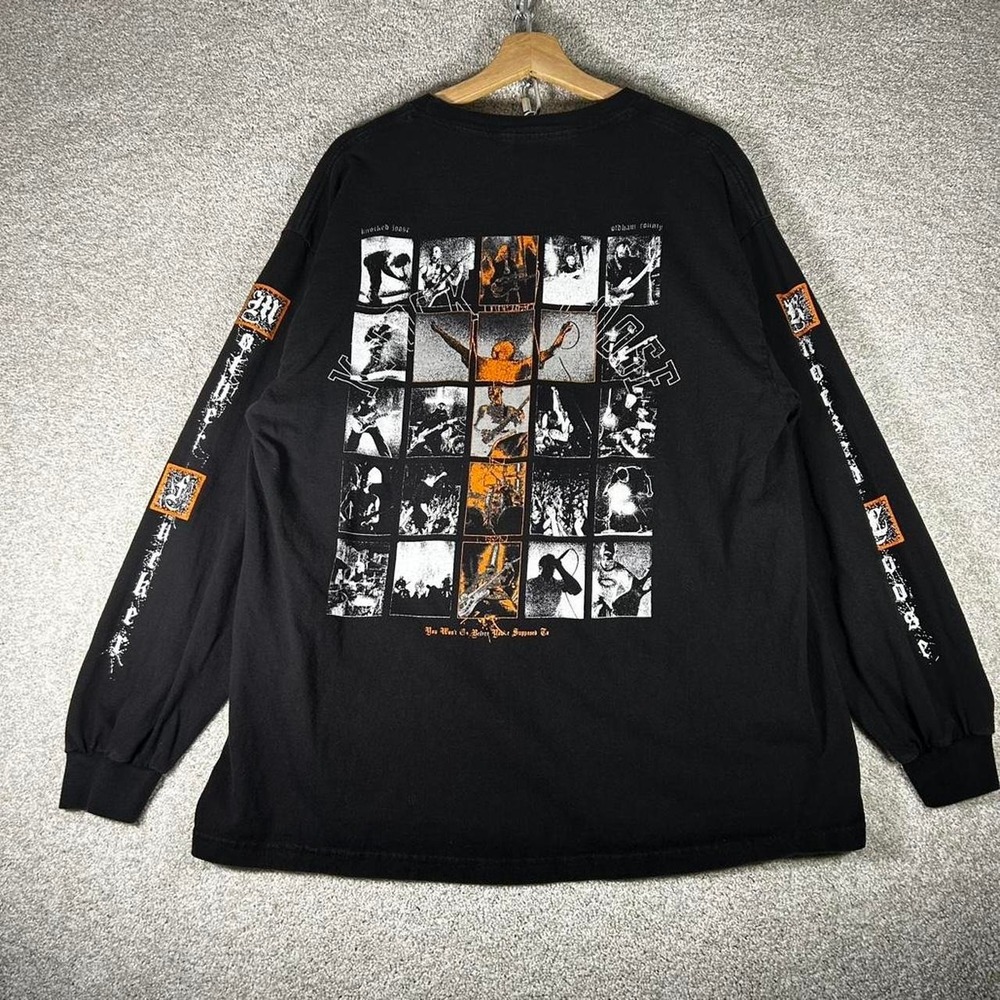 Knocked Loose KLMF hardcore band double sided long sleeve t-shirt Sleeve hits XL